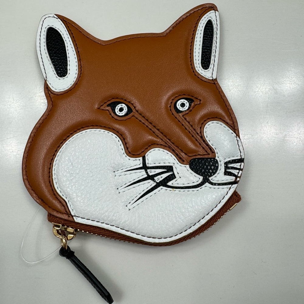 Maison Kitsune Fox head coin purse